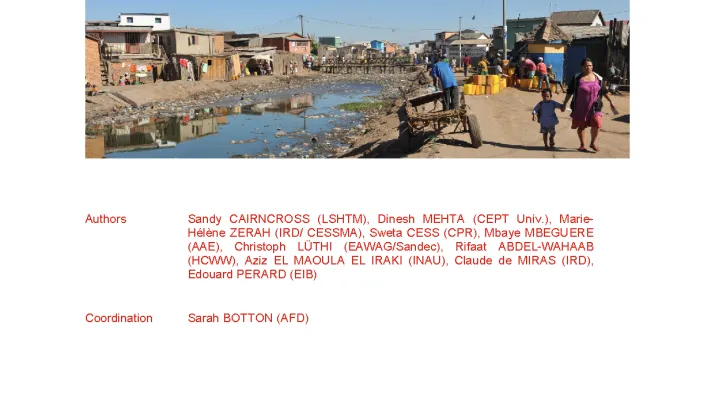 publication on challenges in sanitation from AFD