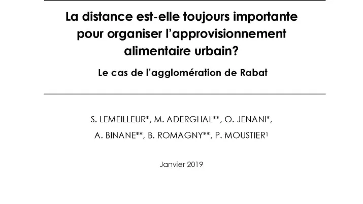 Approvisionnement alimentaire urbain Rabat_couv