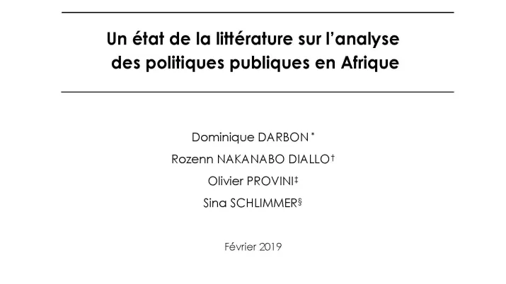 Analyse des politiques publiques en Afrique_couv