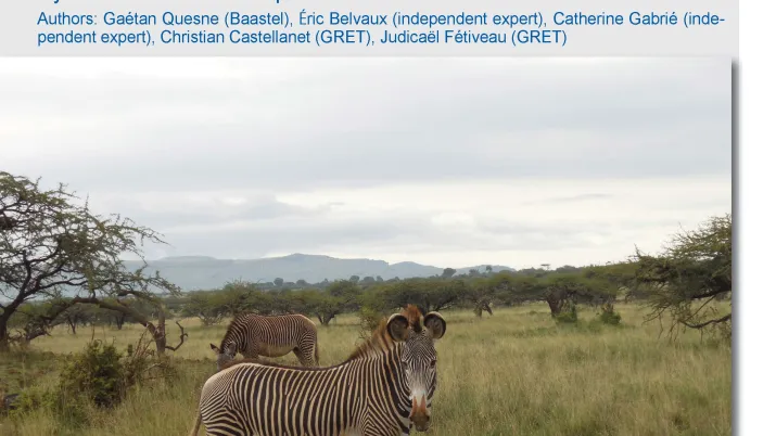 Evaluation of the AFD “Protected Area” conservation and development projects_couv