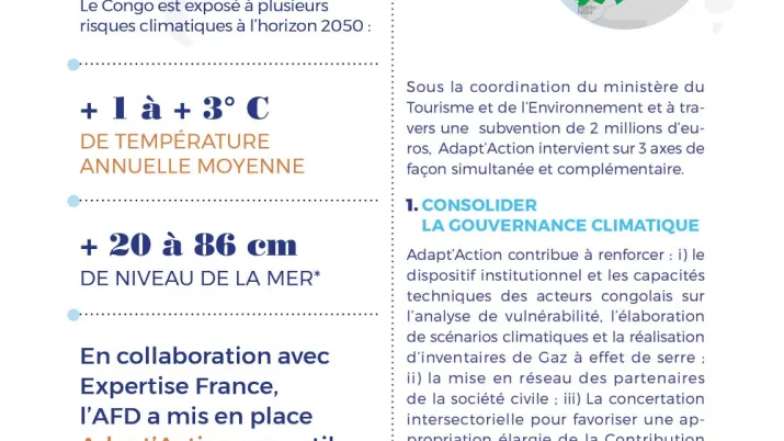 La Facilité Adapt'Action au Congo