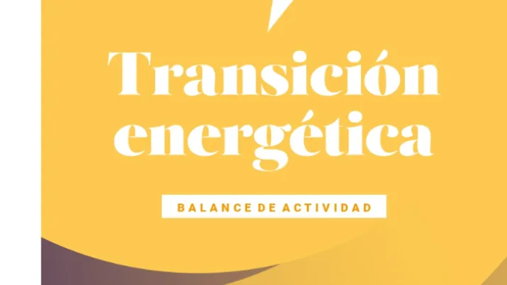 Transición energética - Balance de actividad 2020