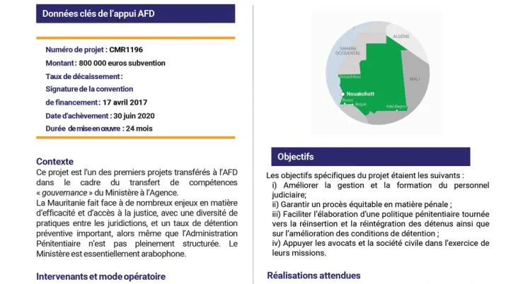 Résumé d'évaluation - Appui à la démocratie et à la cohésion sociale en Mauritanie (PADCS) CMR1196