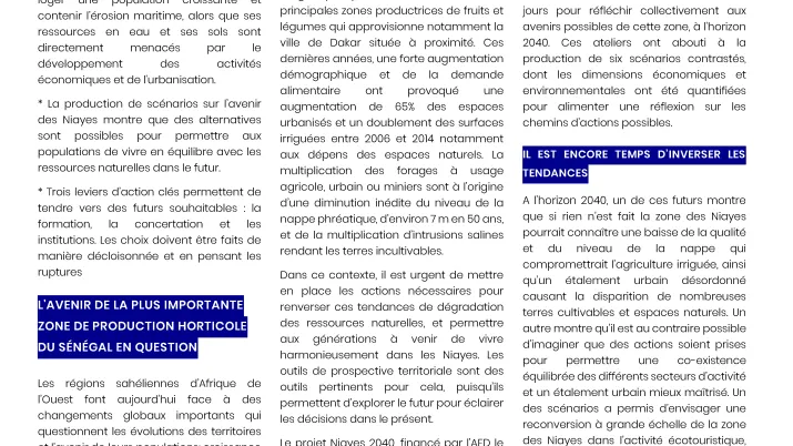 Etudes AFD sur la gestion durable des territoires ruraux