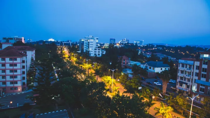 city by night rwanda