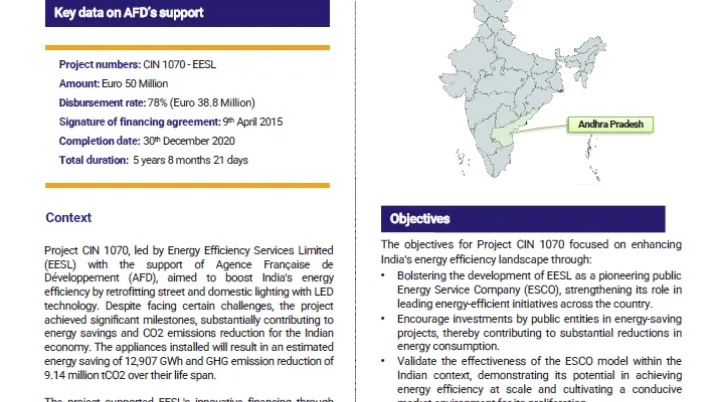 Ex-Post Decentralized Evaluation – CIN 1070 Energy Efficiency India AFD