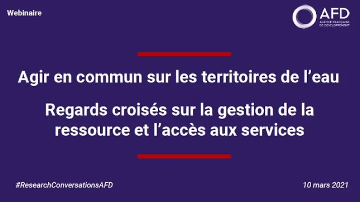 Agir en commun sur les territoires de l’eau