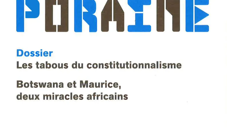 Les tabous du constitutionnalisme en Afrique « francophone »