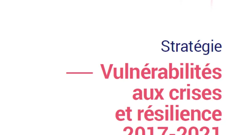Stratégie vulnérabilités aux crises et résilience VF