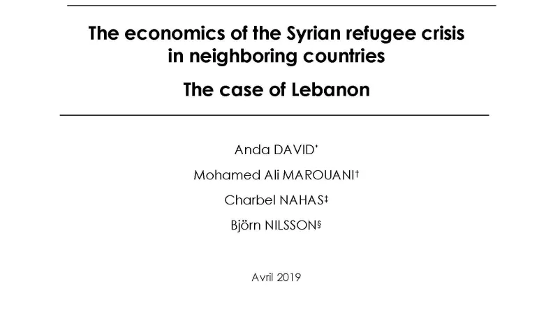 Syrian refugees in Lebanon_couv