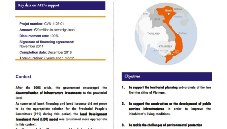 Evaluation Summary - Da Nang Development Investment Fund (DDIF) & Can Tho Development Investment Fund (CADIF) credit line