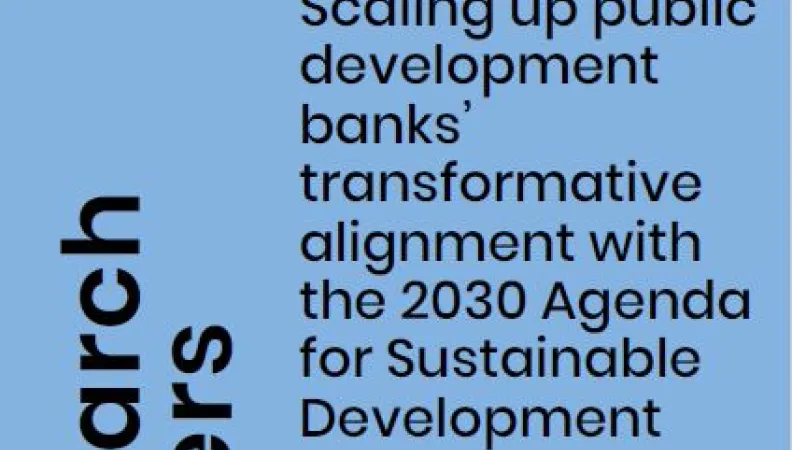 Sustainable development and public development banks_couv