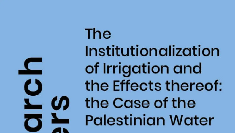 Institutionalization of Irrigation in Palestine_couv