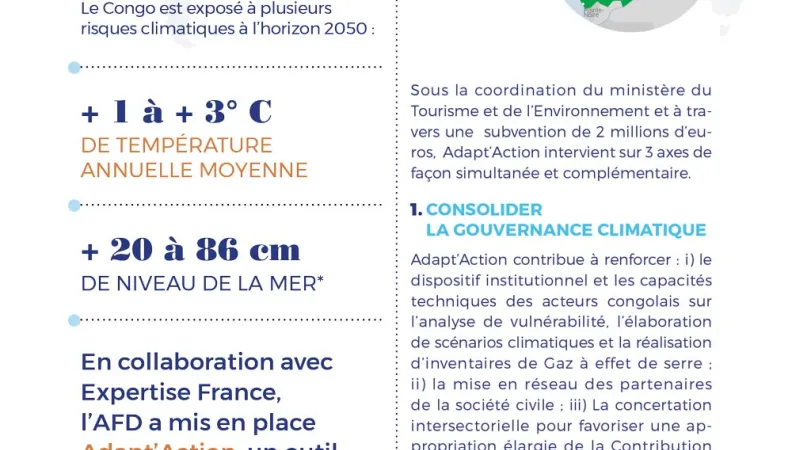 La Facilité Adapt'Action au Congo