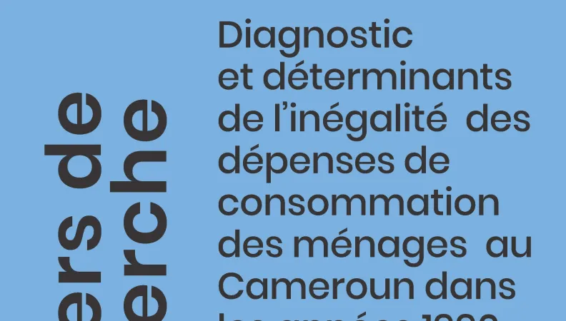 Inégalité_dépenses conso ménages_Cameroun_couv