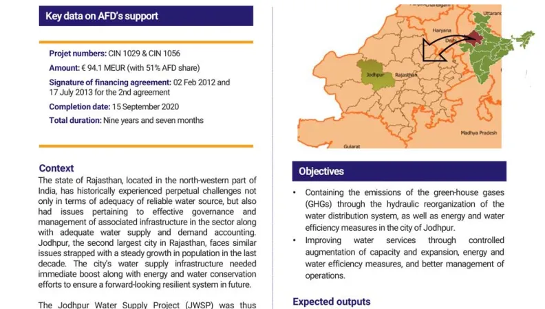 Evaluation Summary - The Jodhpur Water Supply Project, Rajasthan, India - CIN1029-1056