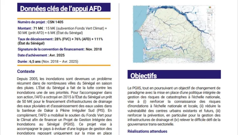 Evaluation à mi-parcours du Projet de Gestion Intégrée des Inondations au Sénégal (PGIIS)