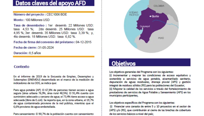 Evaluación del Programa BDE Ecuador afd