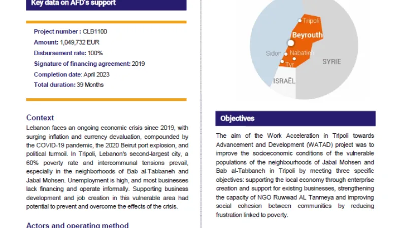 Final evaluation of the WATAD project in Lebanon (CLB1100)