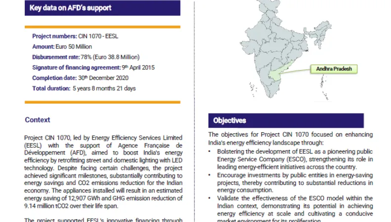 Ex-Post Decentralized Evaluation – CIN 1070 Energy Efficiency India AFD