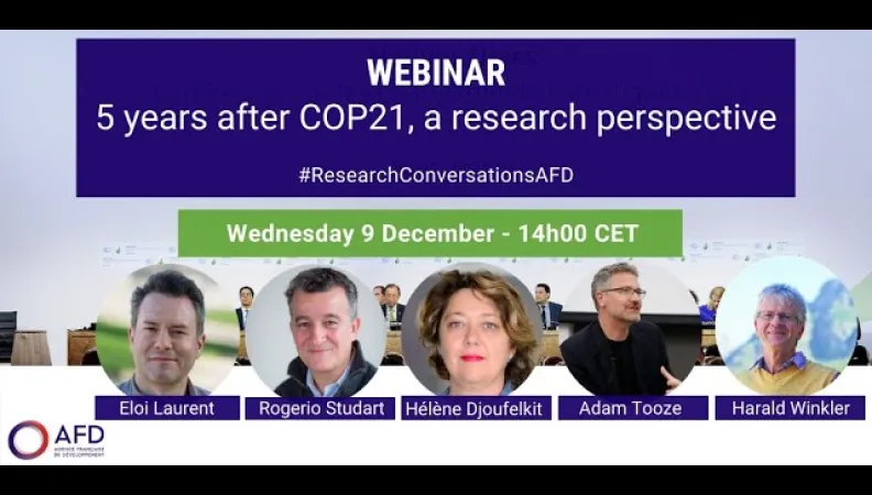 5 years after COP 21, a research perspective - 9 décembre 2020