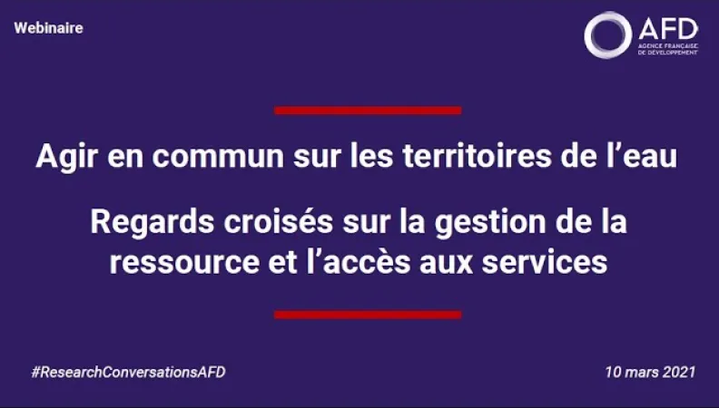 Agir en commun sur les territoires de l’eau