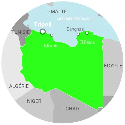 Carte Libye