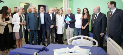Inauguration of the new building at the Quarantaine public university hospital in Lebanon