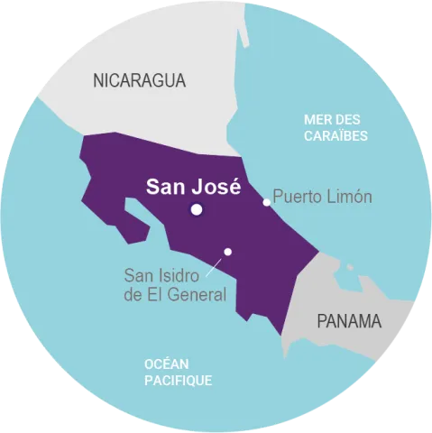 Carte Costa Rica