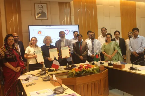 AFD signature climate loan bangladesh
